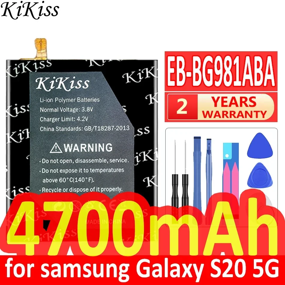 Мощный аккумулятор KiKiss емкостью 4700 мАч EB-BG981ABA для Samsung Galaxy S20 5G SM-G981U/J UW
Мощный аккумулятор KiKiss емкостью 4700 мАч EB-BG981ABA для Samsung Galaxy S20 5G SM-G981U/J UW