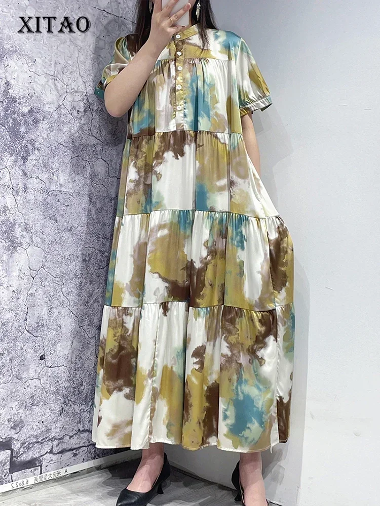 XITAO Print Casual Dress Stand Collar Large Pendulum Type Appear Thin Temperament Summer New Arrival Fashion Dress WMD6097
XITAO Print Casual Dress Stand Collar Large Pendulum Type Appear Thin Temperament Summer New Arrival Fashion Dress WMD6097