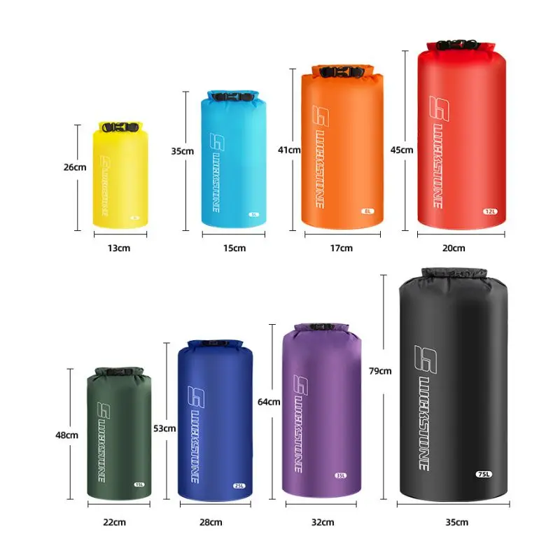 Outdoor Waterproof Wet Dry Bag For Rafting Camping Lightweight Swimming Travel Storage Sack With Sealed Bucket 3/5/12/15/25/L
Outdoor Waterproof Wet Dry Bag For Rafting Camping Lightweight Swimming Travel Storage Sack With Sealed Bucket 3/5/12/15/25/L