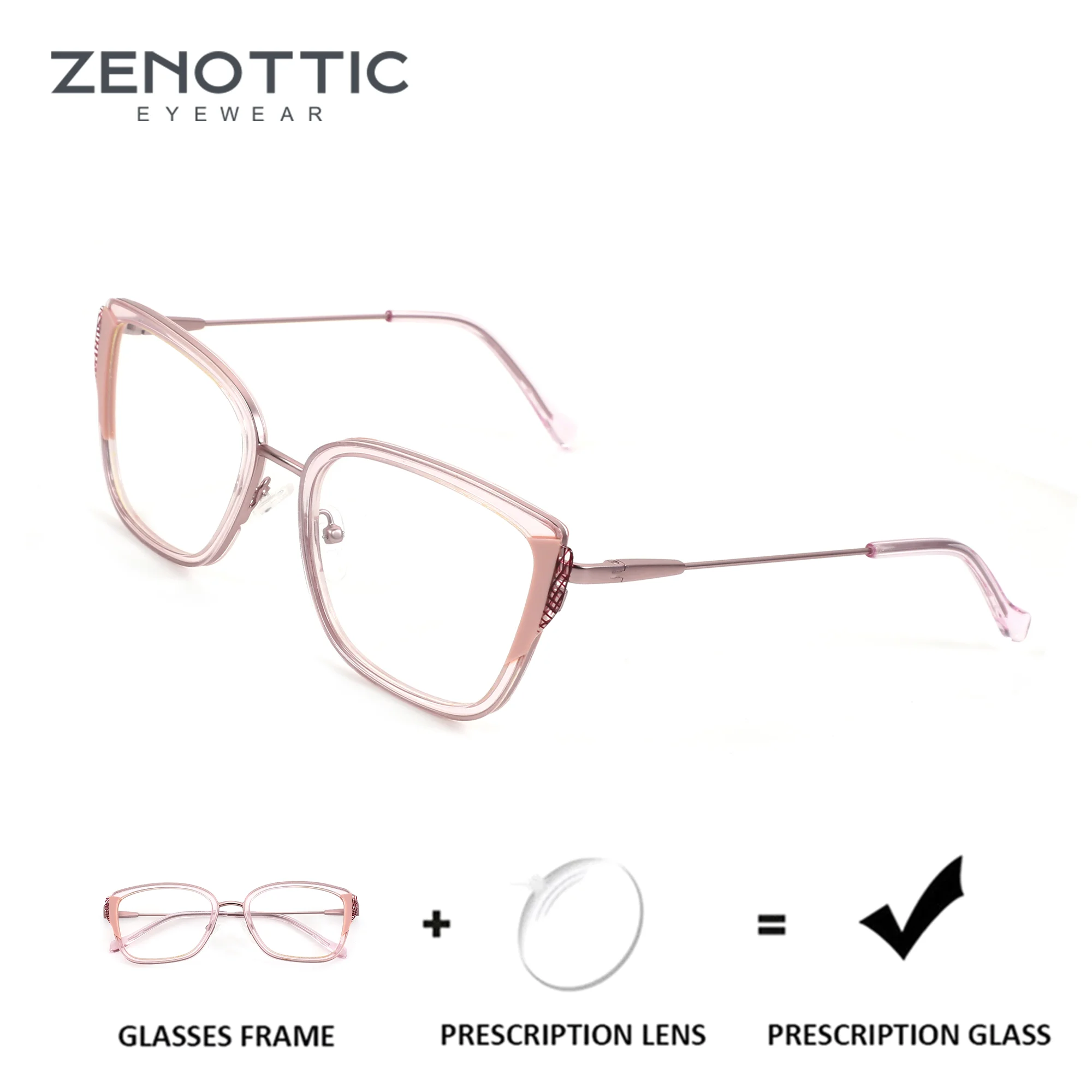 ZENOTTIC (L Size) Acetate Butterfly Custom Prescription Glasses Glasses For Women Photochromic Multifocal Lenses Myopia Eyewear
ZENOTTIC (L Size) Acetate Butterfly Custom Prescription Glasses Glasses For Women Photochromic Multifocal Lenses Myopia Eyewear