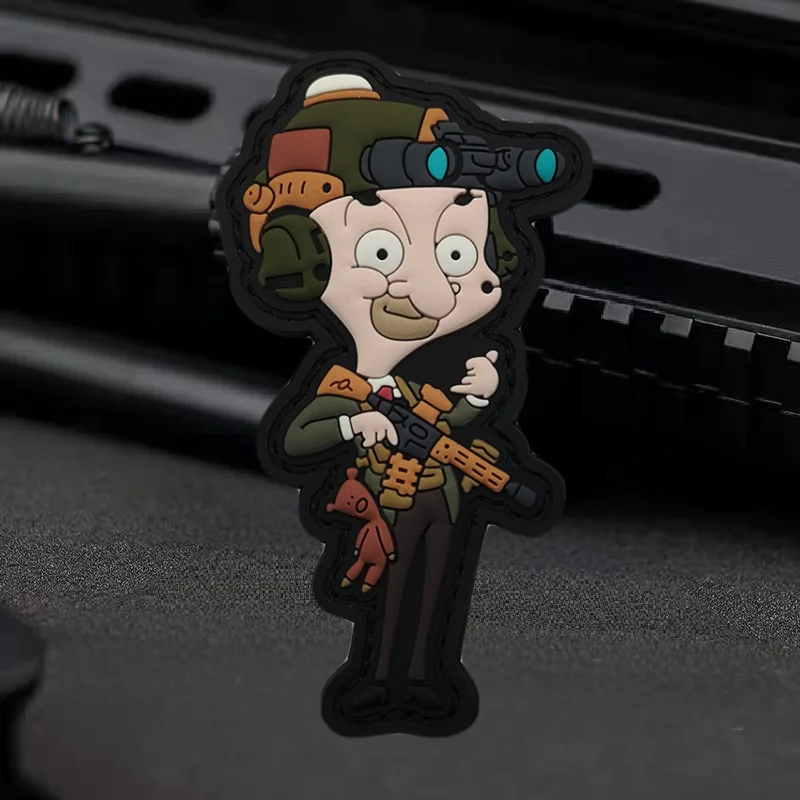 Interesting Mr. Bean Soldier 3D PVC Patch Soft Rubber Hook and Loop Cartoon Outdoor Backpack Stickers DIY Appliques for Clothing
Interesting Mr. Bean Soldier 3D PVC Patch Soft Rubber Hook and Loop Cartoon Outdoor Backpack Stickers DIY Appliques for Clothing