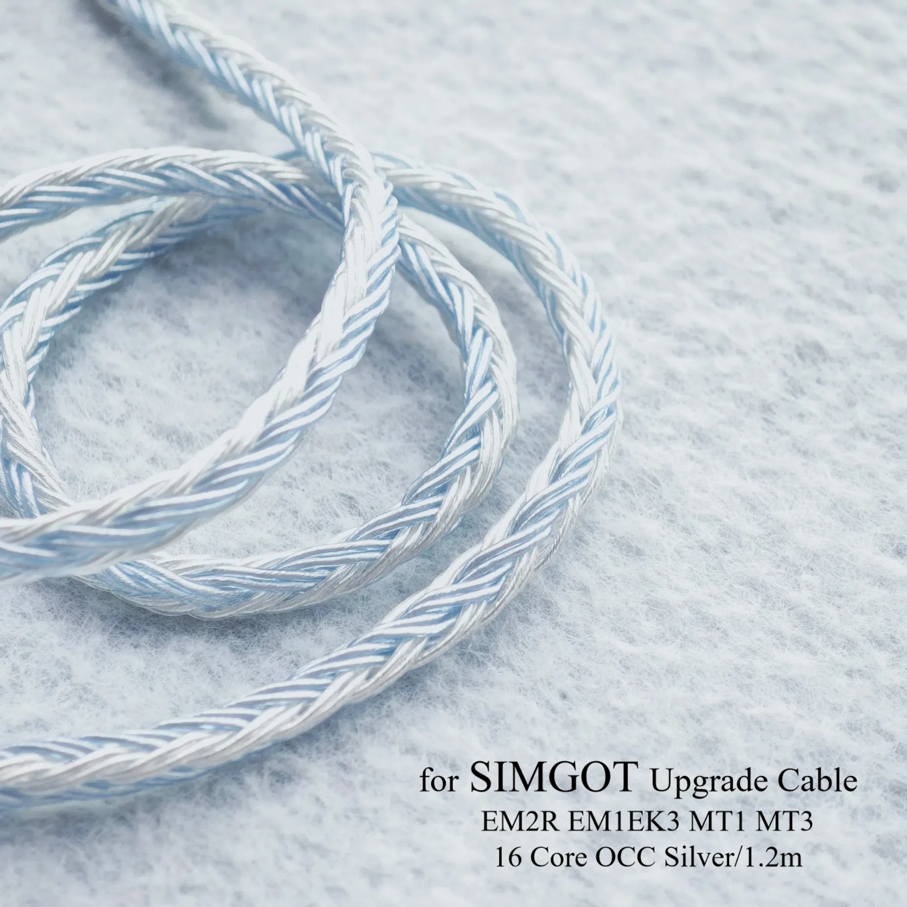 Simgot Earphones Cable 2.5/4.4mm Silver 16 Cores OCC Silver Plated Upgrade Cable Heaset Wire For Simgot 0.78 EM6L EM2R
Simgot Earphones Cable 2.5/4.4mm Silver 16 Cores OCC Silver Plated Upgrade Cable Heaset Wire For Simgot 0.78 EM6L EM2R