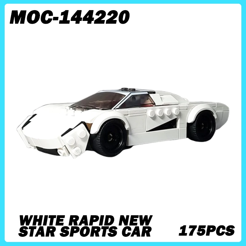 MOC- 144220 Серия автомобилей, белая, быстрая, новая звезда, спортивный автомобиль, строительный блок, игрушка для взрослых, сборка, модификация, креативное производство, 175 шт.
MOC- 144220 Серия автомобилей, белая, быстрая, новая звезда, спортивный автомобиль, строительный блок, игрушка для взрослых, сборка, модификация, креативное производство, 175 шт.