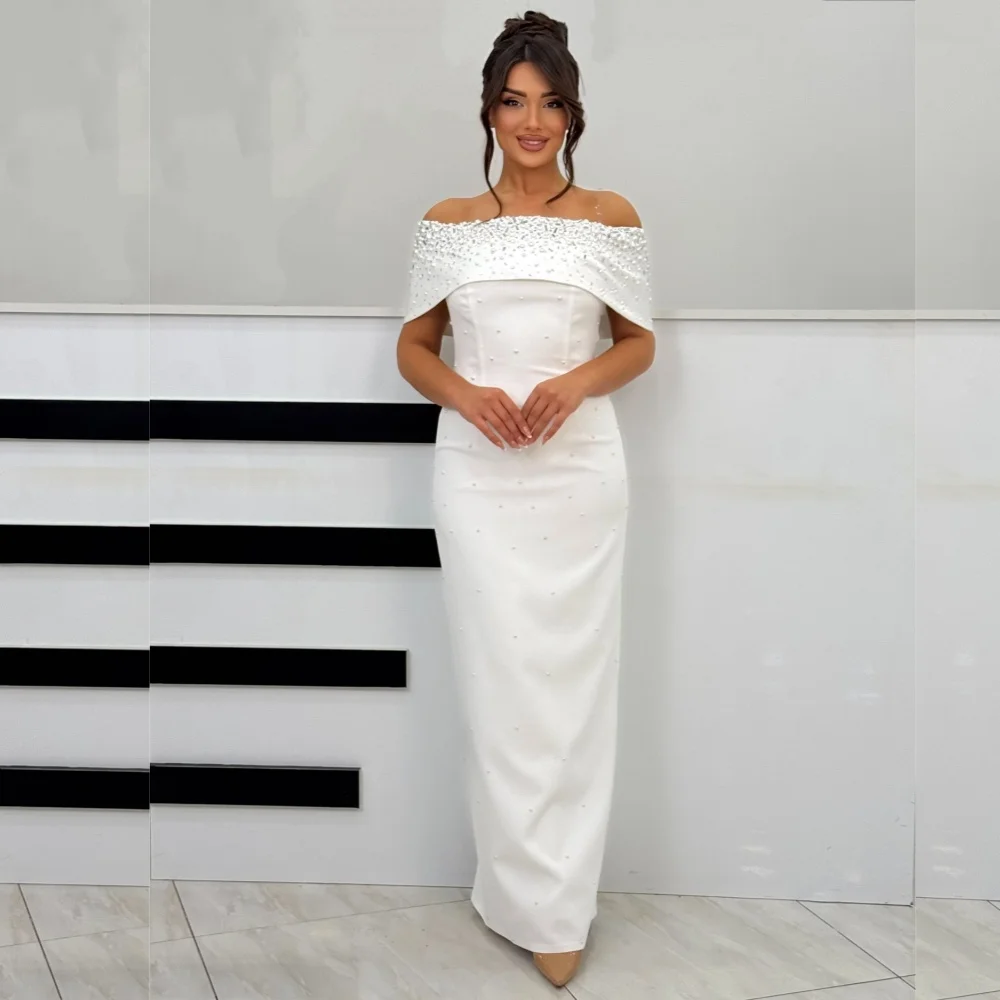 Customized Jersey Beading Temperament Off-the-shoulder Straight Long Dresses Bespoke Occasion Women Luxury Evening Party Gown
Customized Jersey Beading Temperament Off-the-shoulder Straight Long Dresses Bespoke Occasion Women Luxury Evening Party Gown