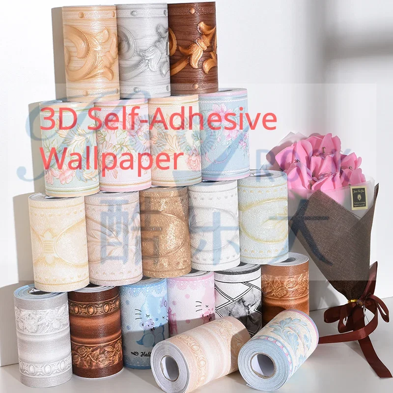 3D self-adhesive wallpaper bedroom living room baseboard kitchen bathroom decoration waist line waterproof wallpaper sticker
3D self-adhesive wallpaper bedroom living room baseboard kitchen bathroom decoration waist line waterproof wallpaper sticker