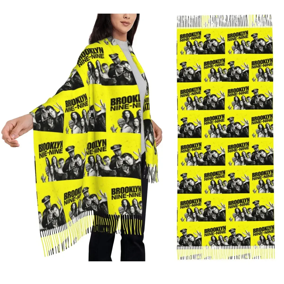 Brooklyn девять шарфов, шарфы с кисточками для женщин, мягкие теплые шали и накидки, длинная осенне-зимняя шаль
Brooklyn девять шарфов, шарфы с кисточками для женщин, мягкие теплые шали и накидки, длинная осенне-зимняя шаль