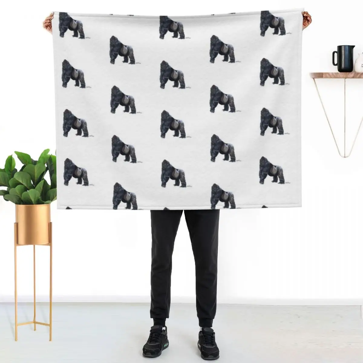 Gorilla Throw Blanket All Season Soft Lightweight Blanket for Home
Gorilla Throw Blanket All Season Soft Lightweight Blanket for Home