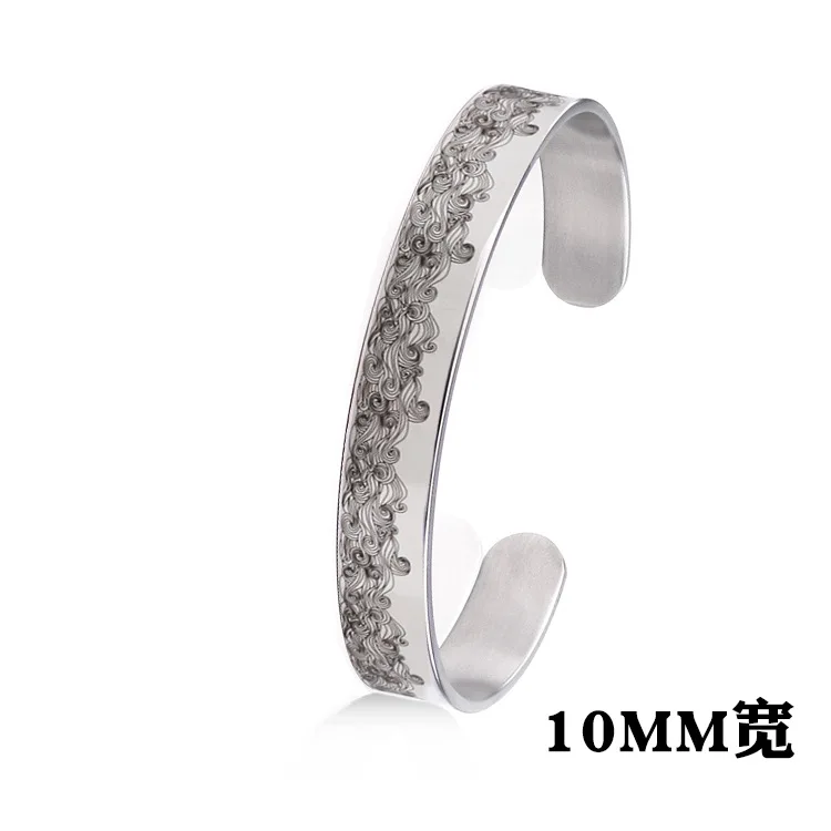 New Classic Simple Men Bracelet Open Adjustable Glossy Stainless Steel Bracelet
New Classic Simple Men Bracelet Open Adjustable Glossy Stainless Steel Bracelet