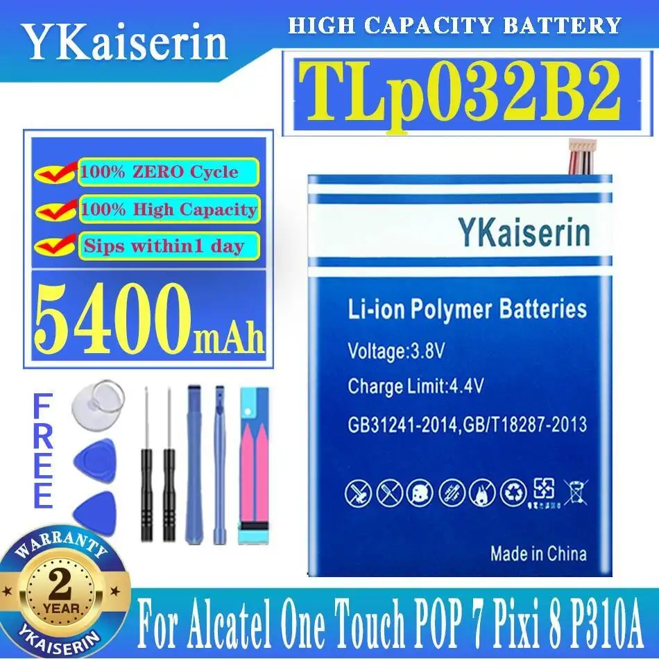 For Alcatel One Touch Pop 7 Pixi 8 P310A Tlp032b2 Tlp032bd 5400Mah Tablet Battery Reliable Power 
For Alcatel One Touch Pop 7 Pixi 8 P310A Tlp032b2 Tlp032bd 5400Mah Tablet Battery Reliable Power