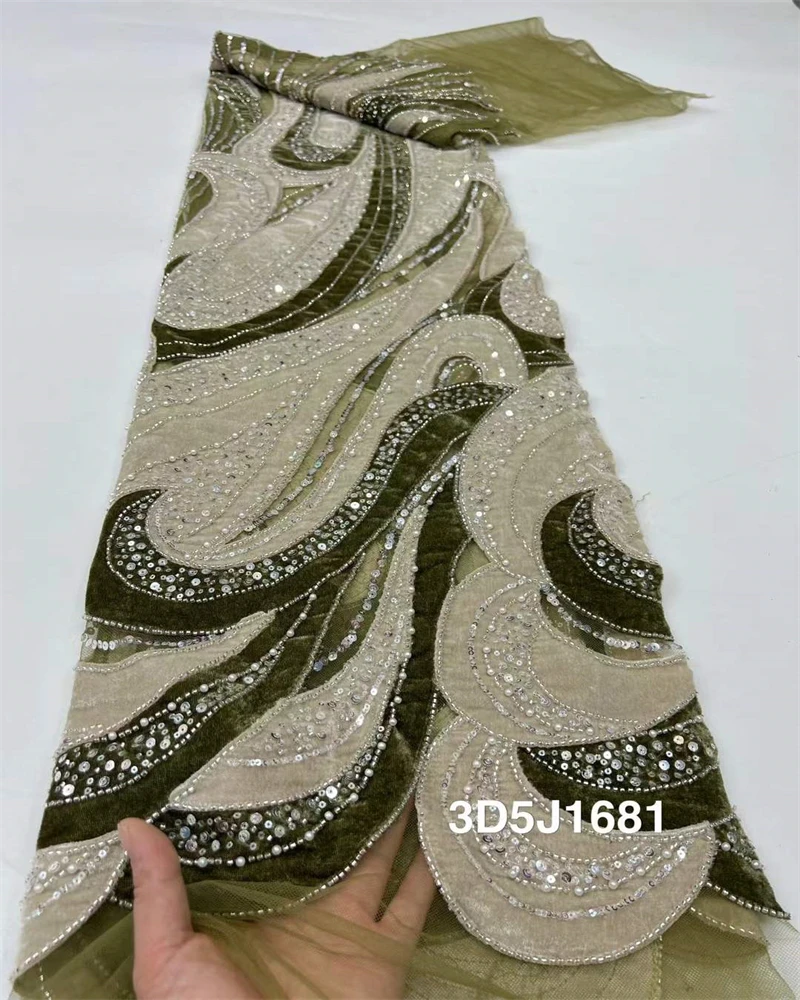 African Velvet Lace Fabric 2025 High Quality Nigeria Lace French Velvet Lace Fabric For Party Wedding Dress Sewing Cloth 
African Velvet Lace Fabric 2025 High Quality Nigeria Lace French Velvet Lace Fabric For Party Wedding Dress Sewing Cloth