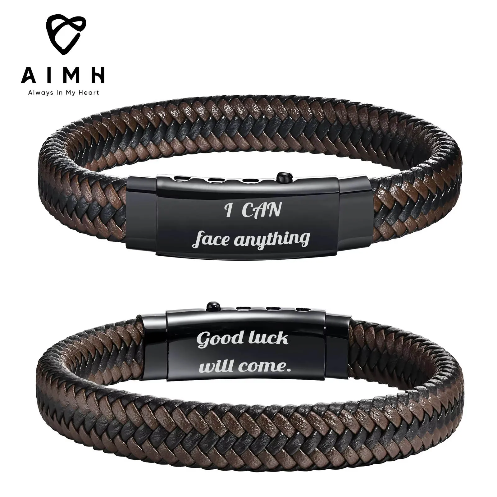 Custom Men's Unique Bracelet Braided Leather Adjustable Stainless Steel Clasp Meaningful Gift for Boyfriend Fits Commute Casual
Custom Men's Unique Bracelet Braided Leather Adjustable Stainless Steel Clasp Meaningful Gift for Boyfriend Fits Commute Casual