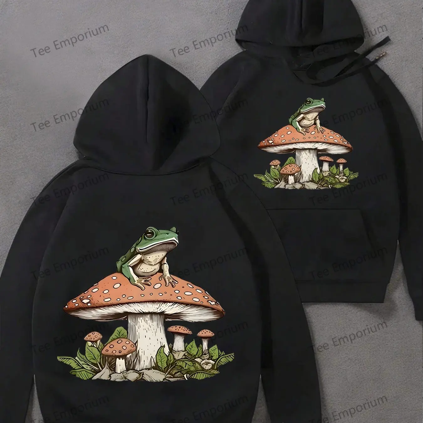 Мужская толстовка с капюшоном Frog Mushroom, дышащая и эластичная, осенне-зимняя повседневная уличная одежда, шляпа на шнурке и карман-кенгуру
Мужская толстовка с капюшоном Frog Mushroom, дышащая и эластичная, осенне-зимняя повседневная уличная одежда, шляпа на шнурке и карман-кенгуру