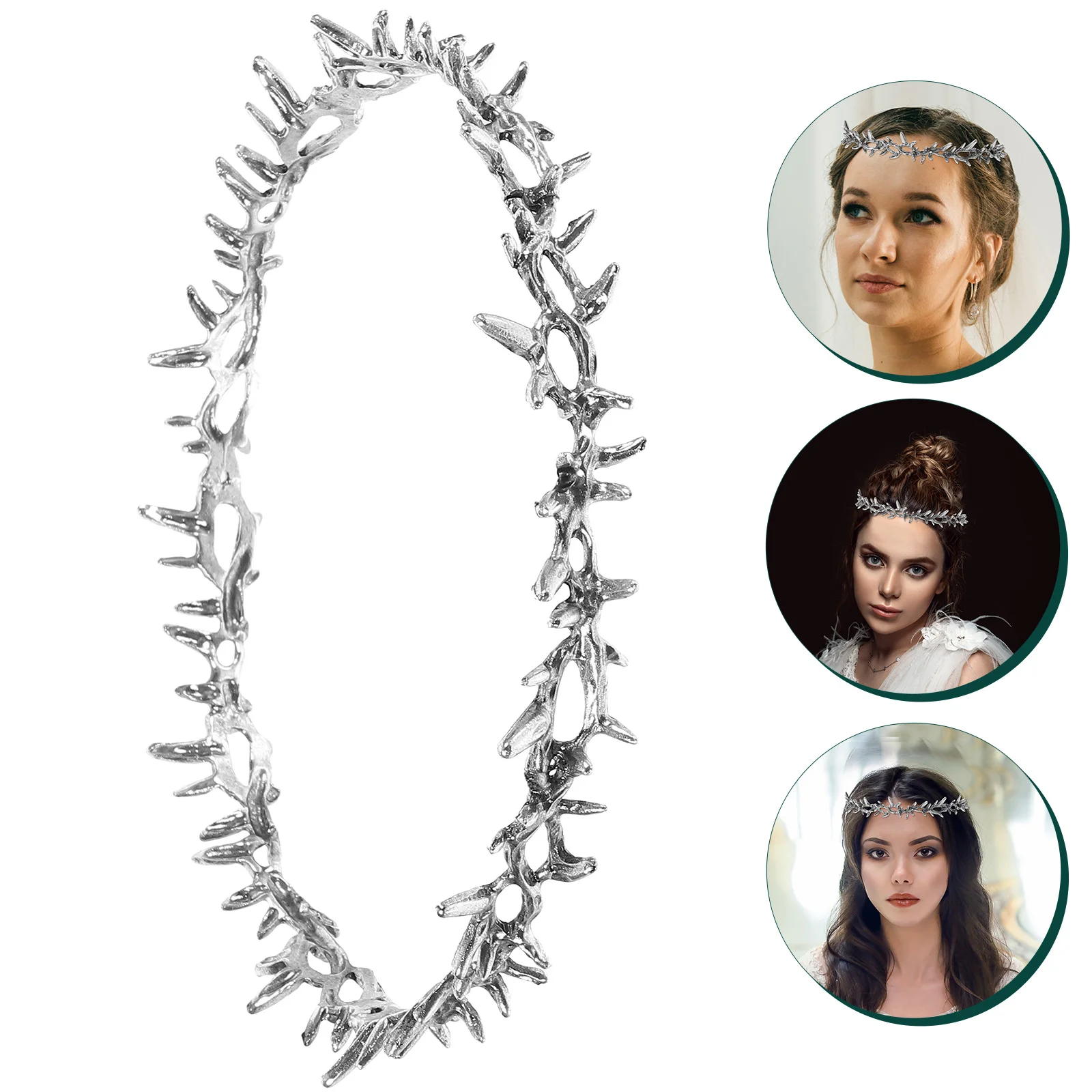 Crown of Thorns Party Hair Accessories Ancient Silver Bridal Crowns for Wedding Headband Girl Headbands
Crown of Thorns Party Hair Accessories Ancient Silver Bridal Crowns for Wedding Headband Girl Headbands