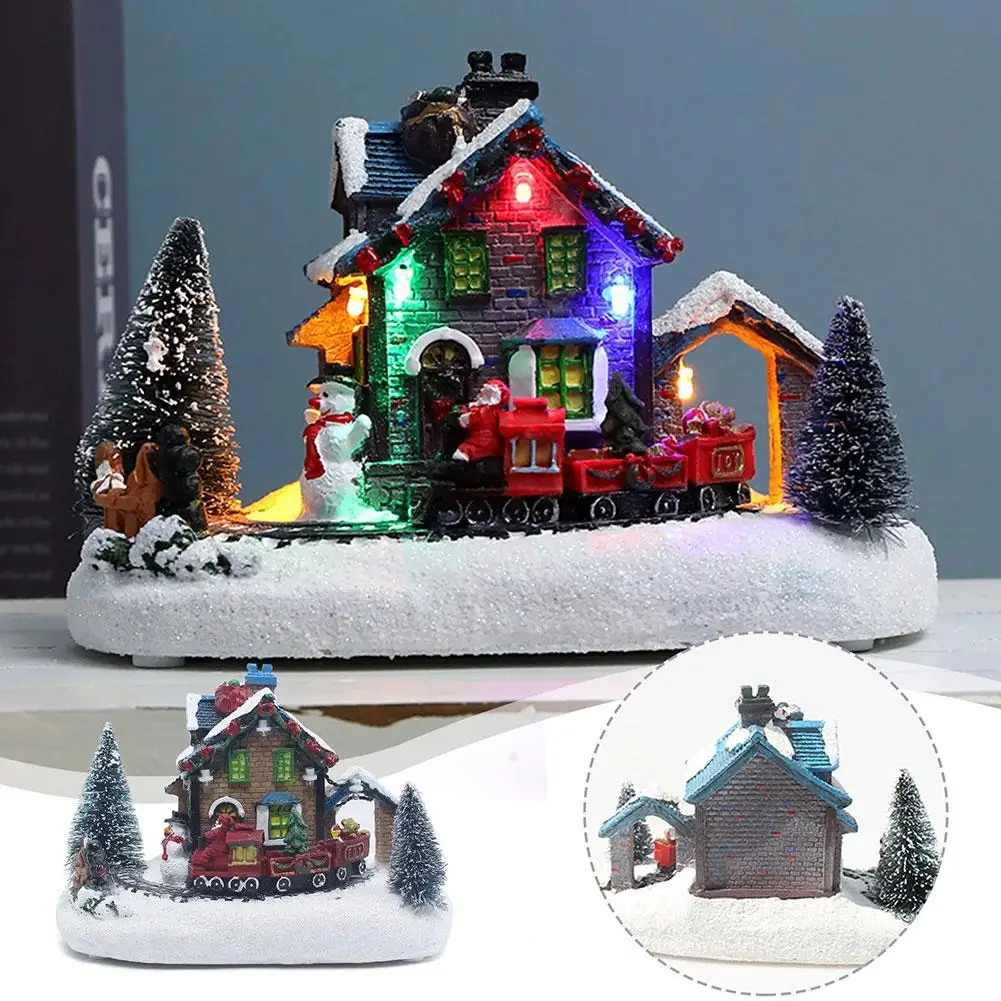 Christmas Luminous House Winter Scene Model Desk Ornament Snowy Xmas Light Christmas Resin LED Village House J3A2
Christmas Luminous House Winter Scene Model Desk Ornament Snowy Xmas Light Christmas Resin LED Village House J3A2