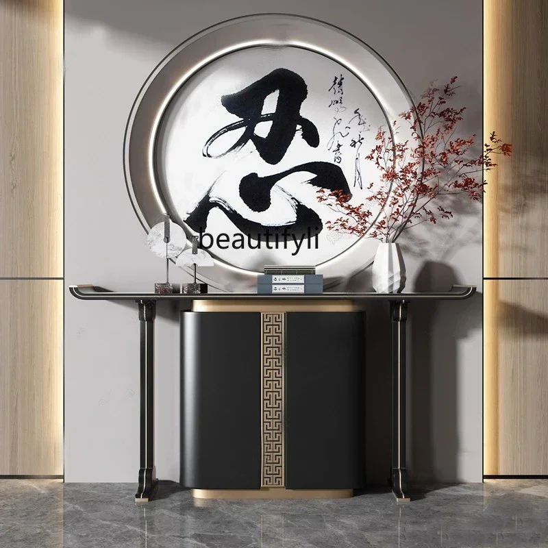 T New Chinese-style solid wood porch cabinet light luxury dining side cabinet hotel end view desk foyer chest cabinet
T New Chinese-style solid wood porch cabinet light luxury dining side cabinet hotel end view desk foyer chest cabinet