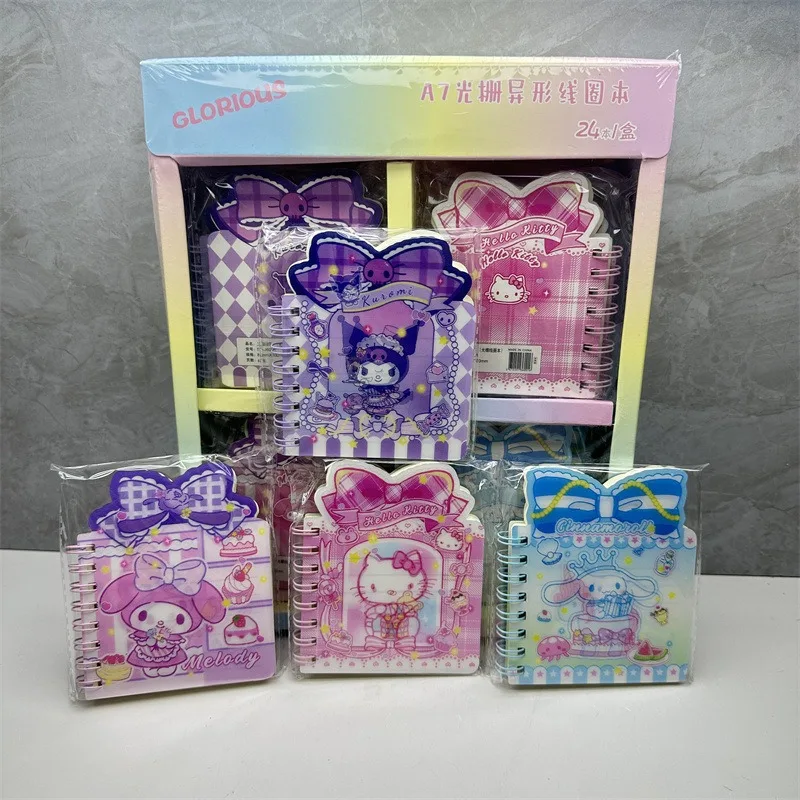Miniso Sanrio Hello Kitty Notebooks Kawaii Cartoon Anime Kuromi 3D Colorful Dream Coil Book School Supplies Stationery Gifts
Miniso Sanrio Hello Kitty Notebooks Kawaii Cartoon Anime Kuromi 3D Colorful Dream Coil Book School Supplies Stationery Gifts