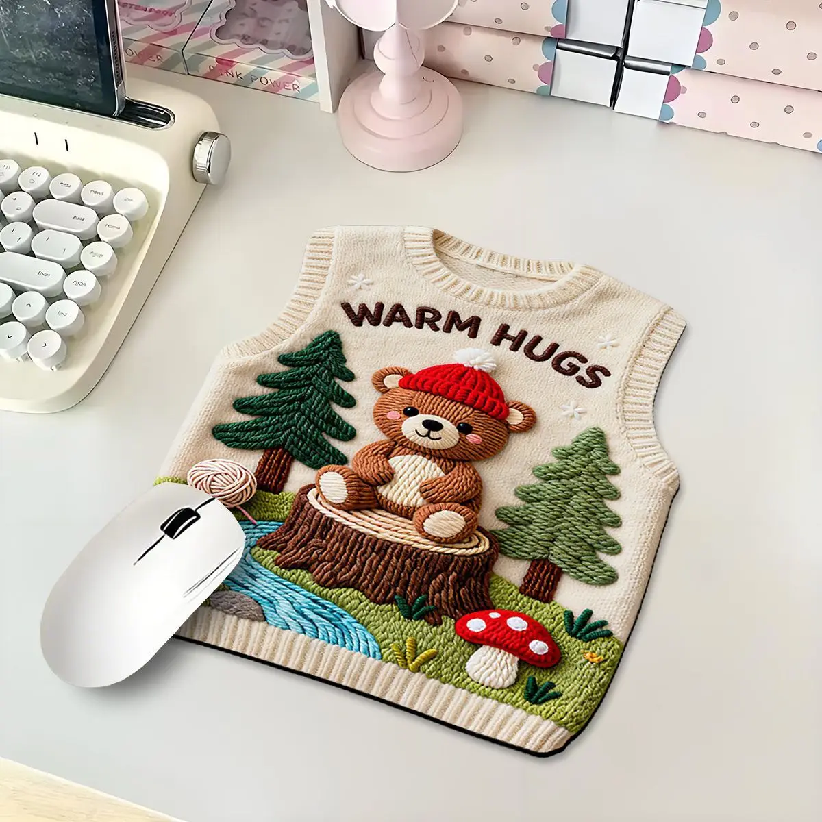 Animal pattern mousepad knitted sweater, irregular-shaped vest, HD printing, rubber material, anti-slip, comfortable and durable
Animal pattern mousepad knitted sweater, irregular-shaped vest, HD printing, rubber material, anti-slip, comfortable and durable