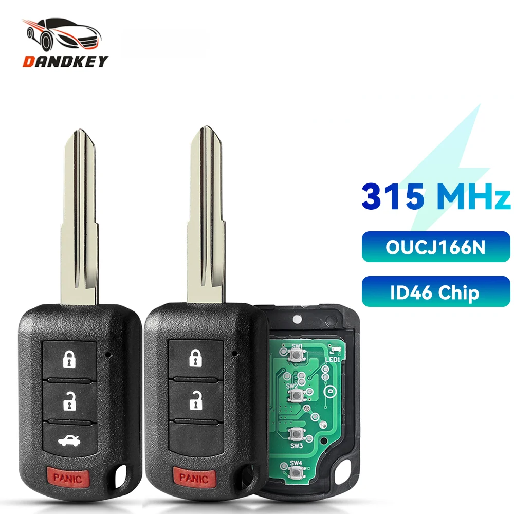 Dandkey 315MHz ID46 2+1 / 3+1 Buttons Remote FOB For Mitsubishi Outlander Sport 2013-2019 Lancer Head Car Key OUCJ166N
Dandkey 315MHz ID46 2+1 / 3+1 Buttons Remote FOB For Mitsubishi Outlander Sport 2013-2019 Lancer Head Car Key OUCJ166N