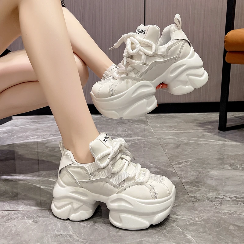 New 2025 Chunky Leather Sneakers Autumn Casual Vulcanized Shoes Woman Platform Breathable Mesh Sneakers 7.5CM Sport Dad Shoes
New 2025 Chunky Leather Sneakers Autumn Casual Vulcanized Shoes Woman Platform Breathable Mesh Sneakers 7.5CM Sport Dad Shoes