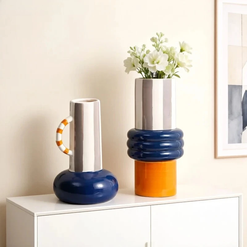 Creative Patchwork Color Ceramic Vase Minimalist Plant Pots Table Decoration Flower Arrangement Floral Vase Room Aesthetic Decor
Creative Patchwork Color Ceramic Vase Minimalist Plant Pots Table Decoration Flower Arrangement Floral Vase Room Aesthetic Decor