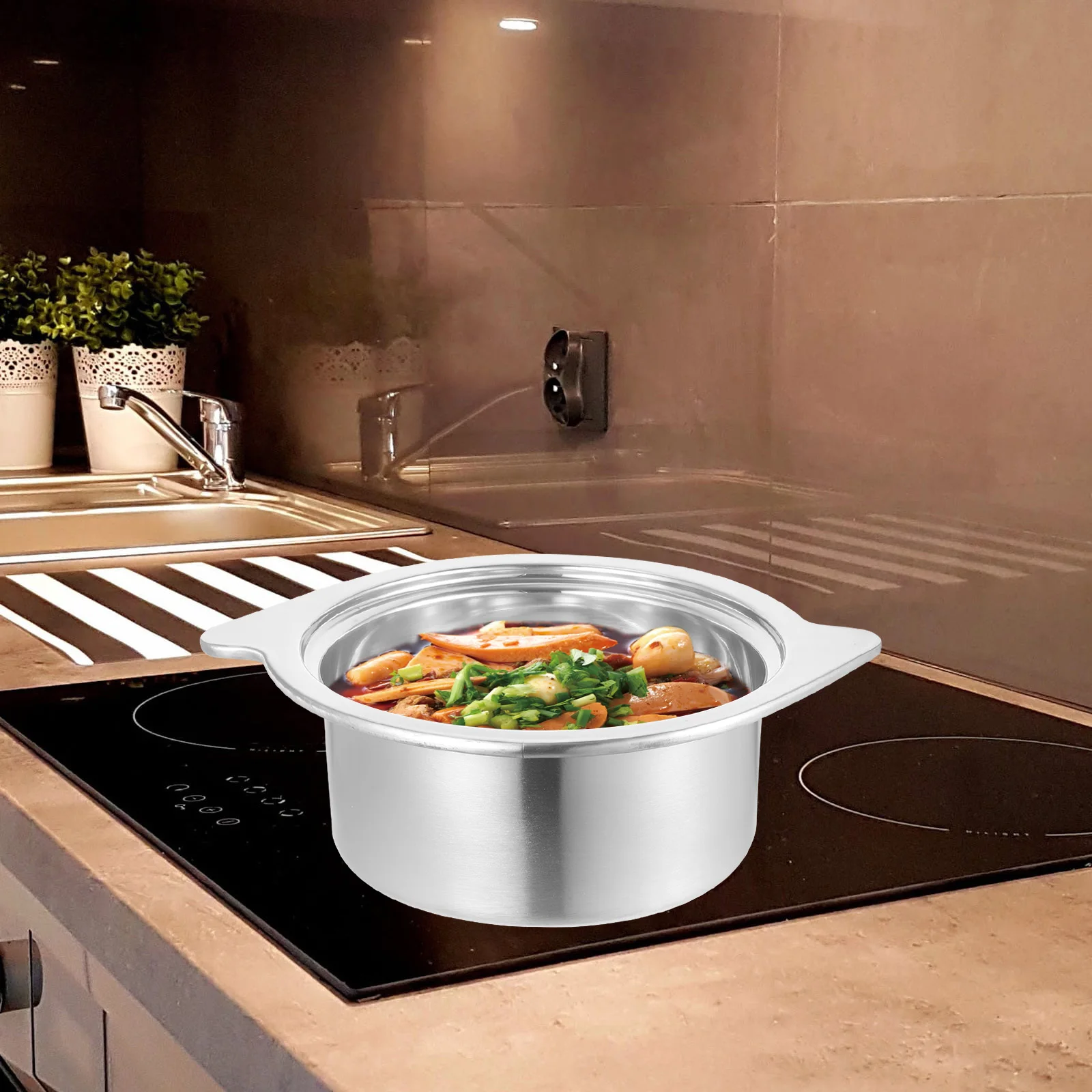 Small Hot Lid Stainless Steel Cookware Suitable for Cooking Pots Soup Pot Stock Pot Milk Container Easy Cleaning Design
Small Hot Lid Stainless Steel Cookware Suitable for Cooking Pots Soup Pot Stock Pot Milk Container Easy Cleaning Design