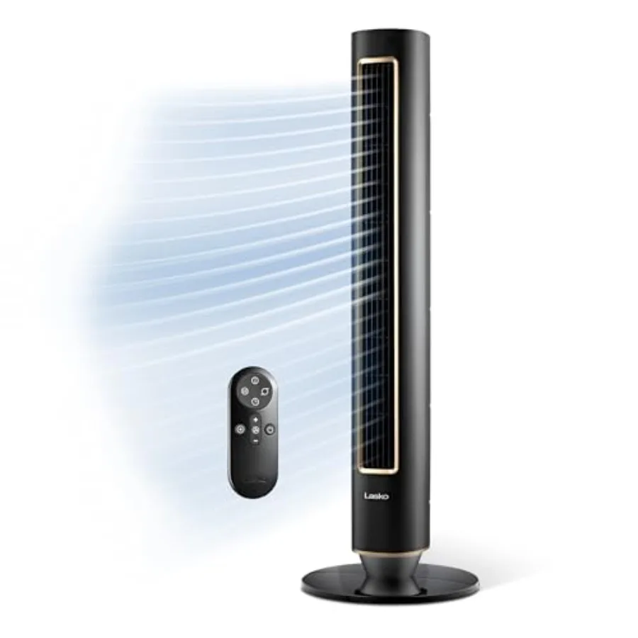 DC tower fan for bedroom living room home office black metal plastic 32 ft/s airflow 50 ft distance 90 oscillation AirSense 12
DC tower fan for bedroom living room home office black metal plastic 32 ft/s airflow 50 ft distance 90 oscillation AirSense 12