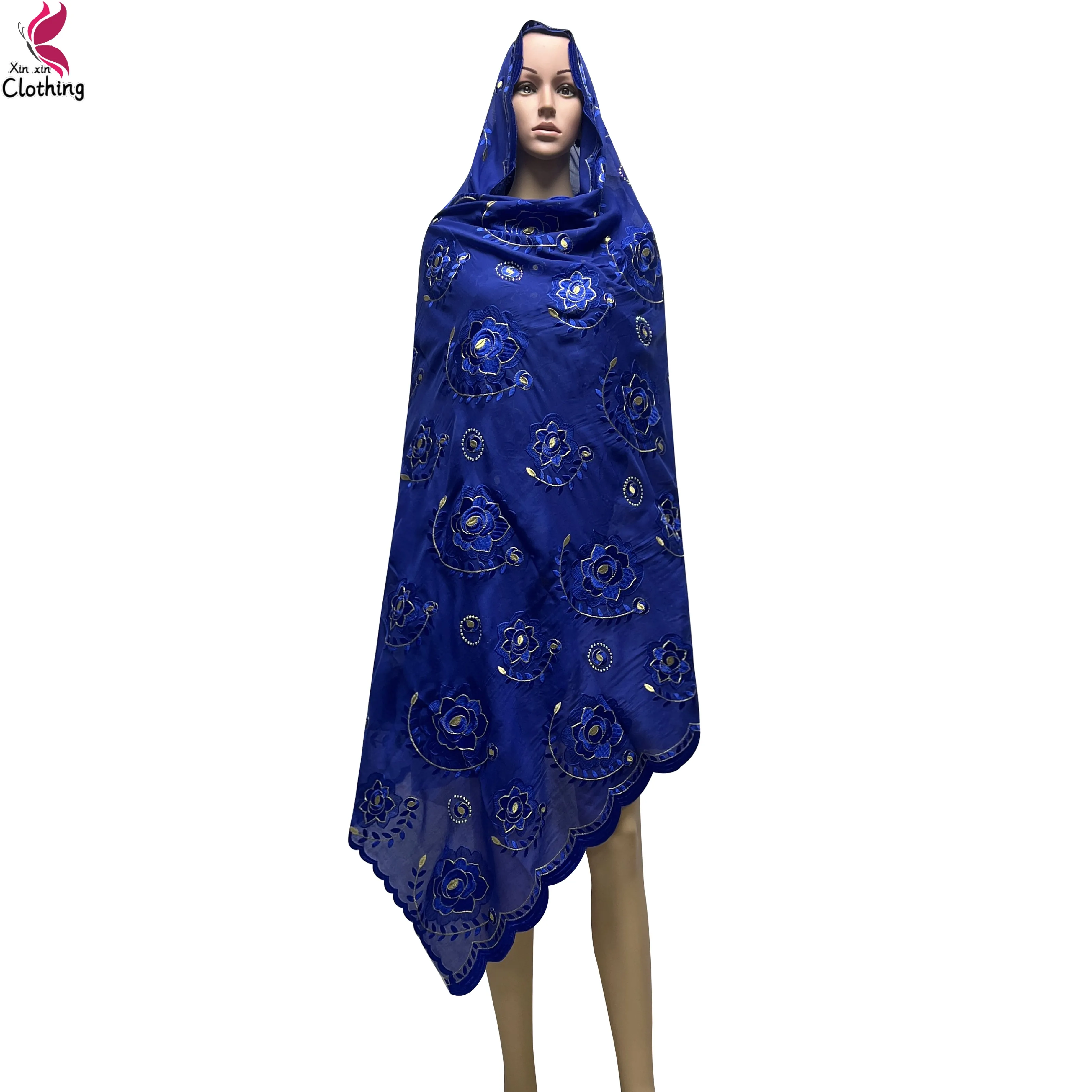 New African Scarves For Women Embroidered Diamonds Dubai Muslim Pure Cotton Scarf Femme Hijabs Large Shawl Scarf 200x110cm
New African Scarves For Women Embroidered Diamonds Dubai Muslim Pure Cotton Scarf Femme Hijabs Large Shawl Scarf 200x110cm