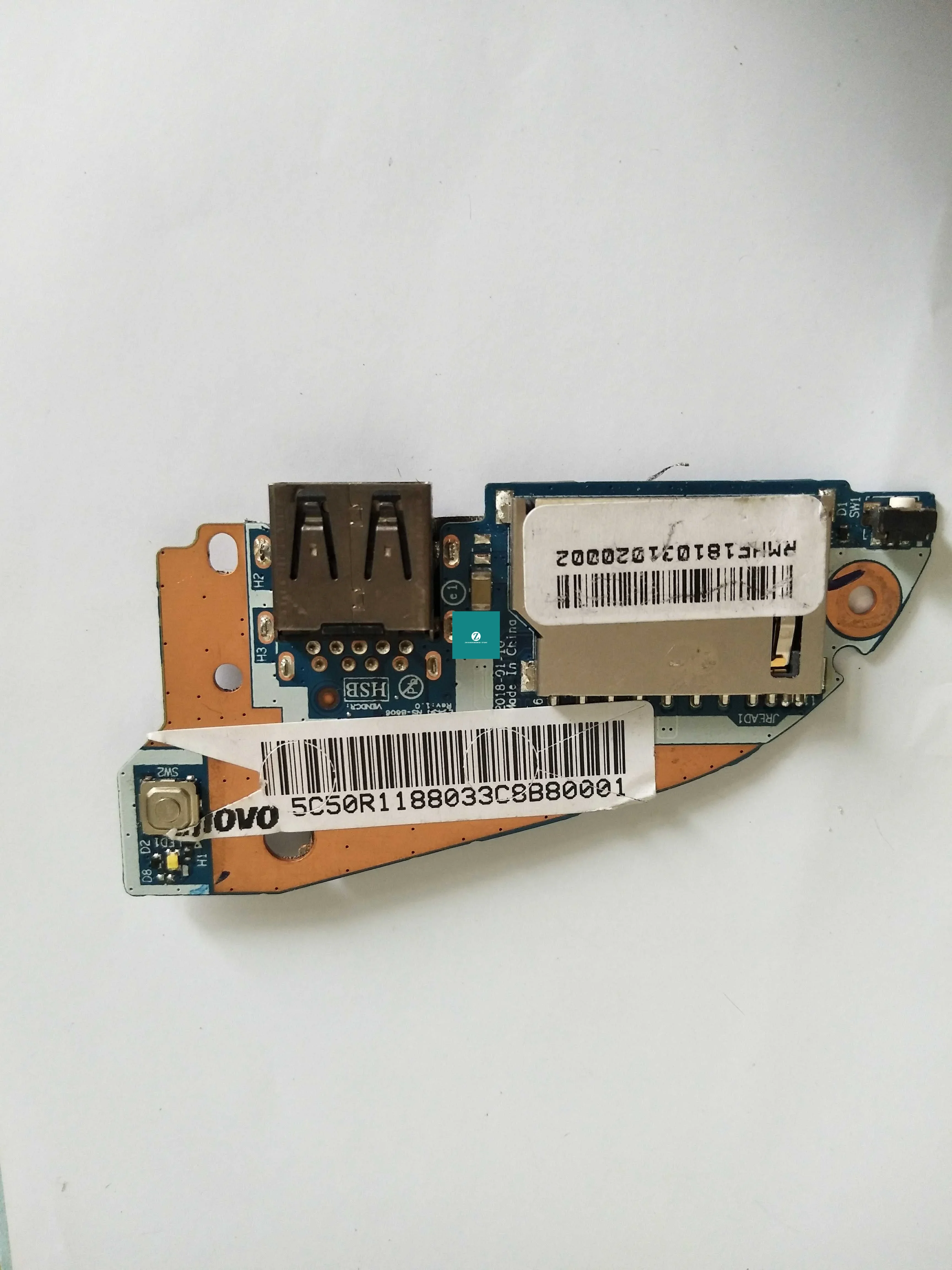 Genuine FOR LENOVO Air 14ARR IKBR 14IWL USB SD CARD READER POWER BUTTON BOARD NS-B606
Genuine FOR LENOVO Air 14ARR IKBR 14IWL USB SD CARD READER POWER BUTTON BOARD NS-B606