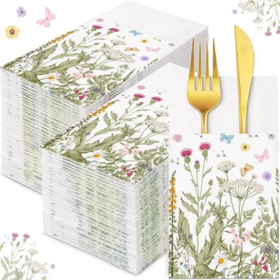 100 Linen Feel Napkins Disposable Cloth Like Napkins Prefolded Hand Towel with Built-in Flatware Pocket Cocktail Hand Towel for
100 Linen Feel Napkins Disposable Cloth Like Napkins Prefolded Hand Towel with Built-in Flatware Pocket Cocktail Hand Towel for