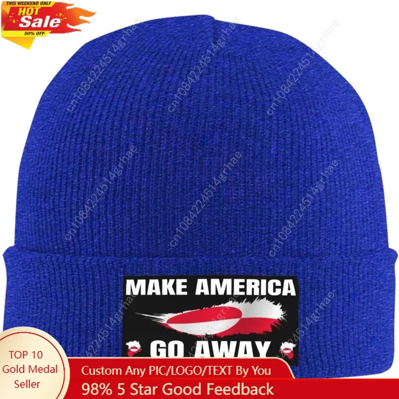 Make America Go Away Knit Hats Greenland not for Sale Beanie Cap Warm Ski Winter Knitted Hat
Make America Go Away Knit Hats Greenland not for Sale Beanie Cap Warm Ski Winter Knitted Hat