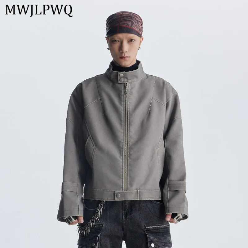 MWJLPWQ Men's Vintage Structure Patchwork Leather Jacket Stand Collar Loose Zipper Versatile Unisex Tide Short Tops Street 11629
MWJLPWQ Men's Vintage Structure Patchwork Leather Jacket Stand Collar Loose Zipper Versatile Unisex Tide Short Tops Street 11629