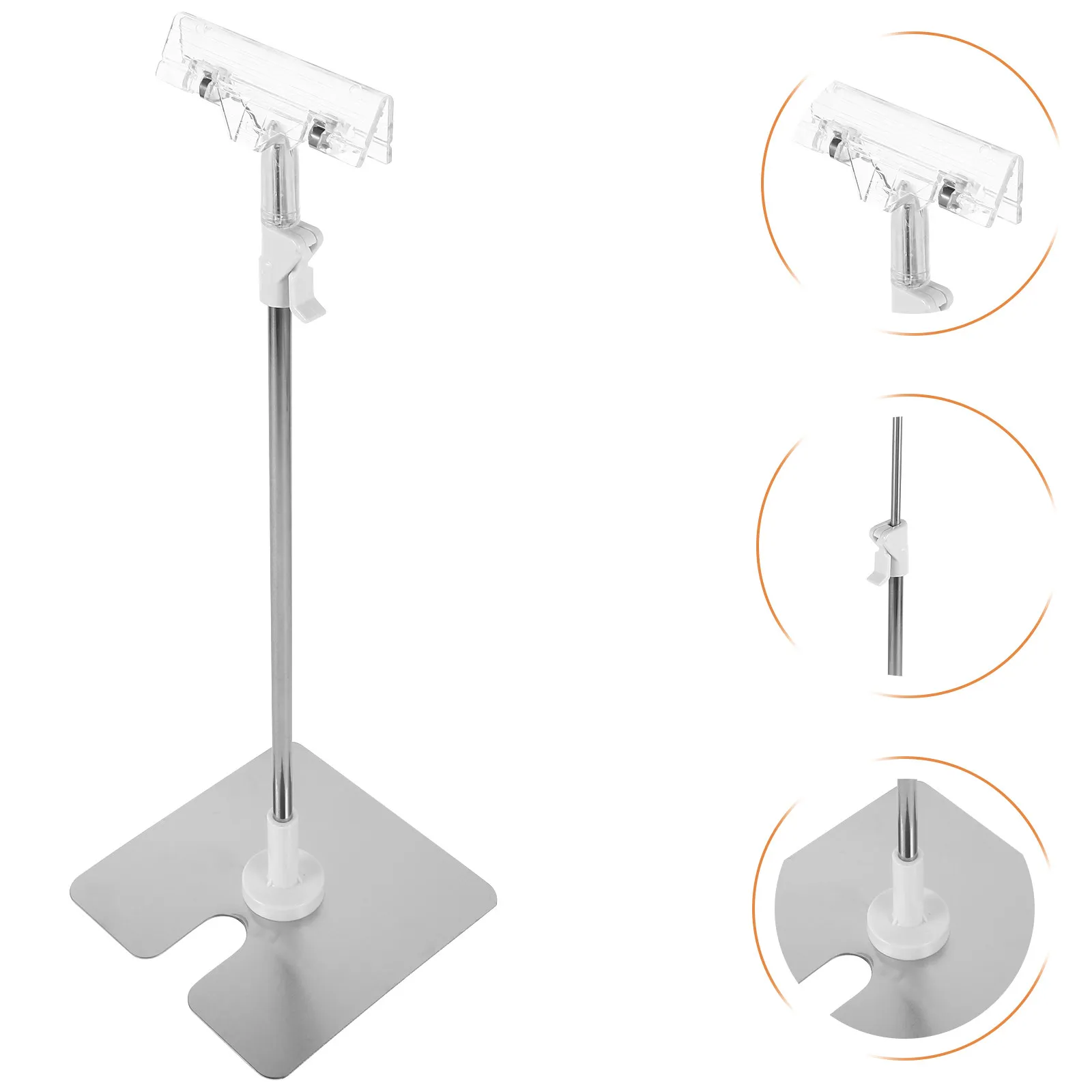 Stainless Steel Adjustable Height Poster Stand Stable Floor Standing Sign Holder for Store Advertising Display Banner
Stainless Steel Adjustable Height Poster Stand Stable Floor Standing Sign Holder for Store Advertising Display Banner