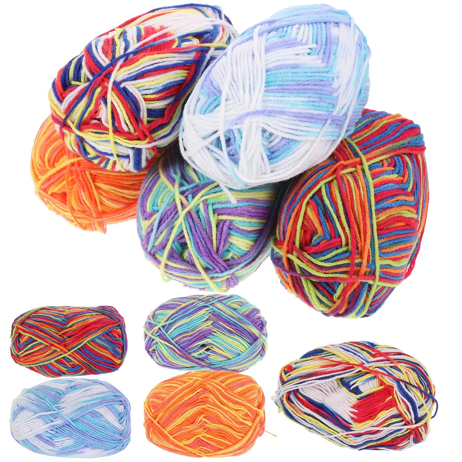 10Rolls GradientYarn SoftThick Multicolor CrochetingBlankets SuppliesBaby NoFade Cozy LightweightFluffy WarmKnitting
10Rolls GradientYarn SoftThick Multicolor CrochetingBlankets SuppliesBaby NoFade Cozy LightweightFluffy WarmKnitting