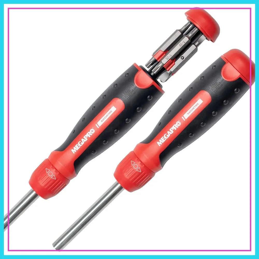 Ratcheting Multi-Bit Screwdriver with ¼” Hex Shaft | Phillips, Torx, Flat, Square | Trades Screwdriver
Ratcheting Multi-Bit Screwdriver with ¼” Hex Shaft | Phillips, Torx, Flat, Square | Trades Screwdriver