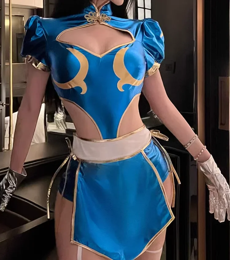 Сексуальная униформа Cheongsam с разрезом, костюм для косплея Chunli Zhonghua Niang, комплект 2025
Сексуальная униформа Cheongsam с разрезом, костюм для косплея Chunli Zhonghua Niang, комплект 2025