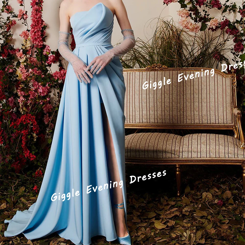 Giggle Customized Crepe Strapless Simple Prom Gown Draped Saudi Arab Fashion Floor-Length Evening Party Dresses for Women 2024
Giggle Customized Crepe Strapless Simple Prom Gown Draped Saudi Arab Fashion Floor-Length Evening Party Dresses for Women 2024