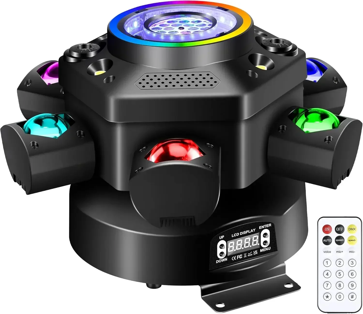 Moving Head DJ Lights with Kaleidoscope Beam Effects,540° DMX Lighting & 180° 6 Arms Rotation,Luces DJ Profesional with Remote S
Moving Head DJ Lights with Kaleidoscope Beam Effects,540° DMX Lighting & 180° 6 Arms Rotation,Luces DJ Profesional with Remote S