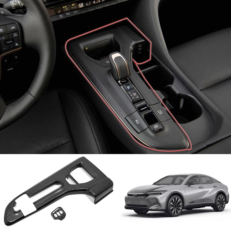 Для Toyota Crown 2023 2024, левая консоль из АБС-пластика из углеродного волокна, ручка переключения передач, панель, отделка, аксессуары для интерьера
Для Toyota Crown 2023 2024, левая консоль из АБС-пластика из углеродного волокна, ручка переключения передач, панель, отделка, аксессуары для интерьера