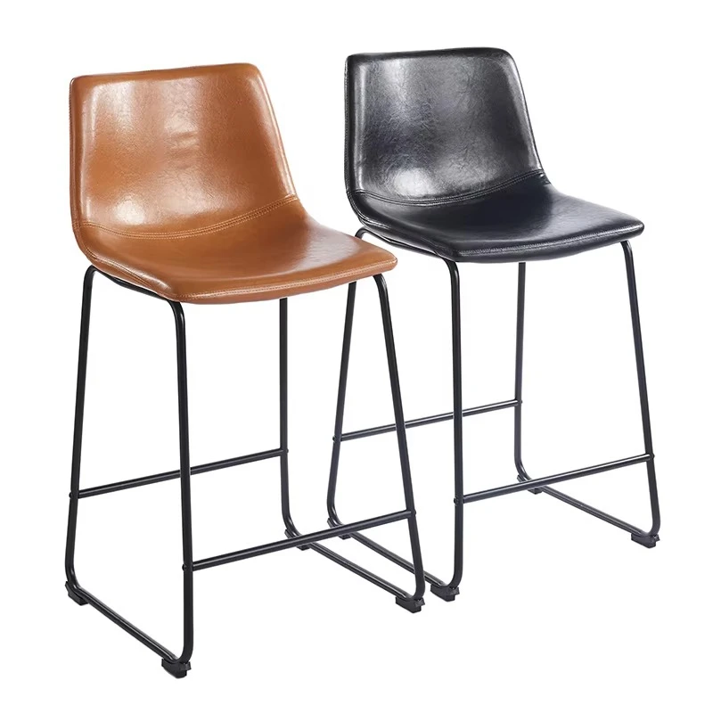 Scandinavian design high back bar stool with backrest and footrest
Scandinavian design high back bar stool with backrest and footrest
