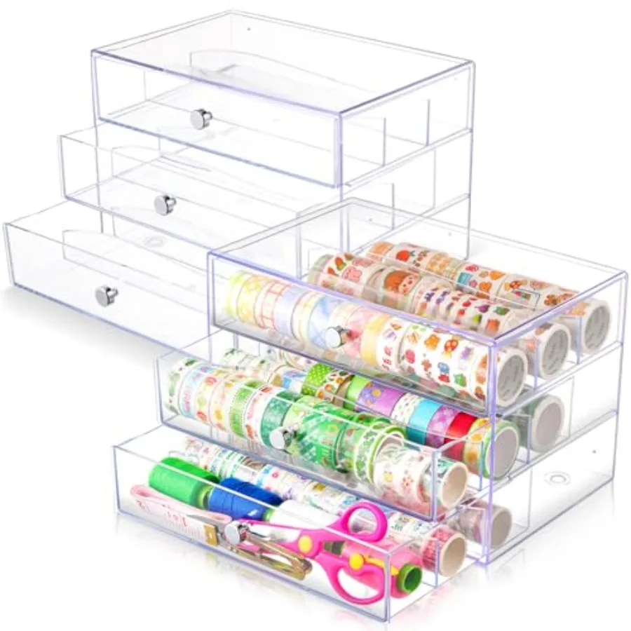 Pack 3 Drawer Washi Tape Organizer Plastic Washi Tape Storage Cube Organizer Box 0 x 7 x 6.8 Large Capacity Clear Storage Drawe
Pack 3 Drawer Washi Tape Organizer Plastic Washi Tape Storage Cube Organizer Box 0 x 7 x 6.8 Large Capacity Clear Storage Drawe
