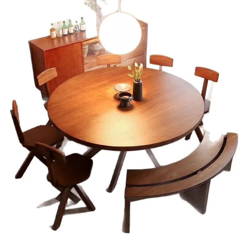 French retro solid wood dining table creative antique family simple household small apartment
French retro solid wood dining table creative antique family simple household small apartment