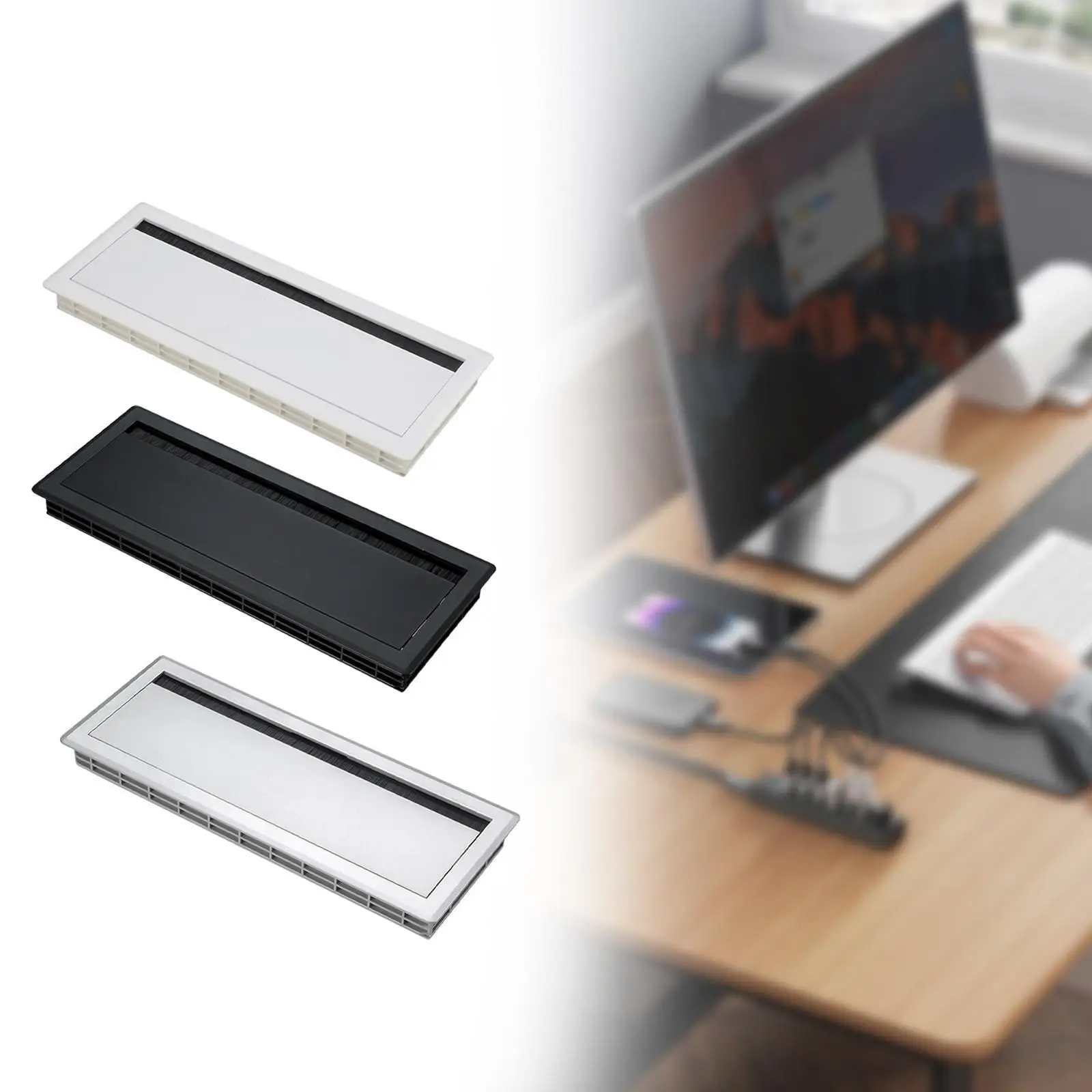 Откидная крышка кабельной коробки с щеткой, простая в использовании портативная практичная настольная пластина-органайзер для офиса, дома, компьютерного стола, гостиной
Откидная крышка кабельной коробки с щеткой, простая в использовании портативная практичная настольная пластина-органайзер для офиса, дома, компьютерного стола, гостиной