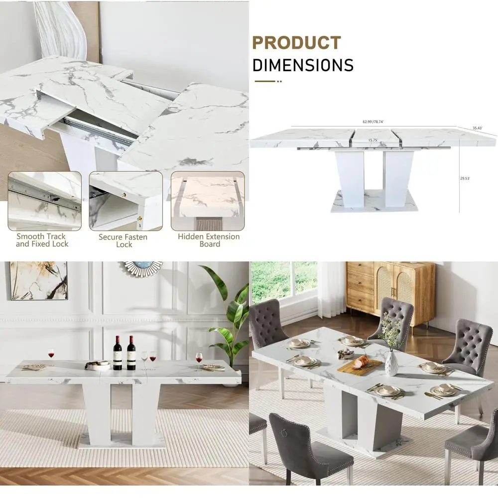 Expandable Wooden Dining Table for 6-10 People, Rustic Industrial Style, Space-Saving Kitchen Furniture
Expandable Wooden Dining Table for 6-10 People, Rustic Industrial Style, Space-Saving Kitchen Furniture