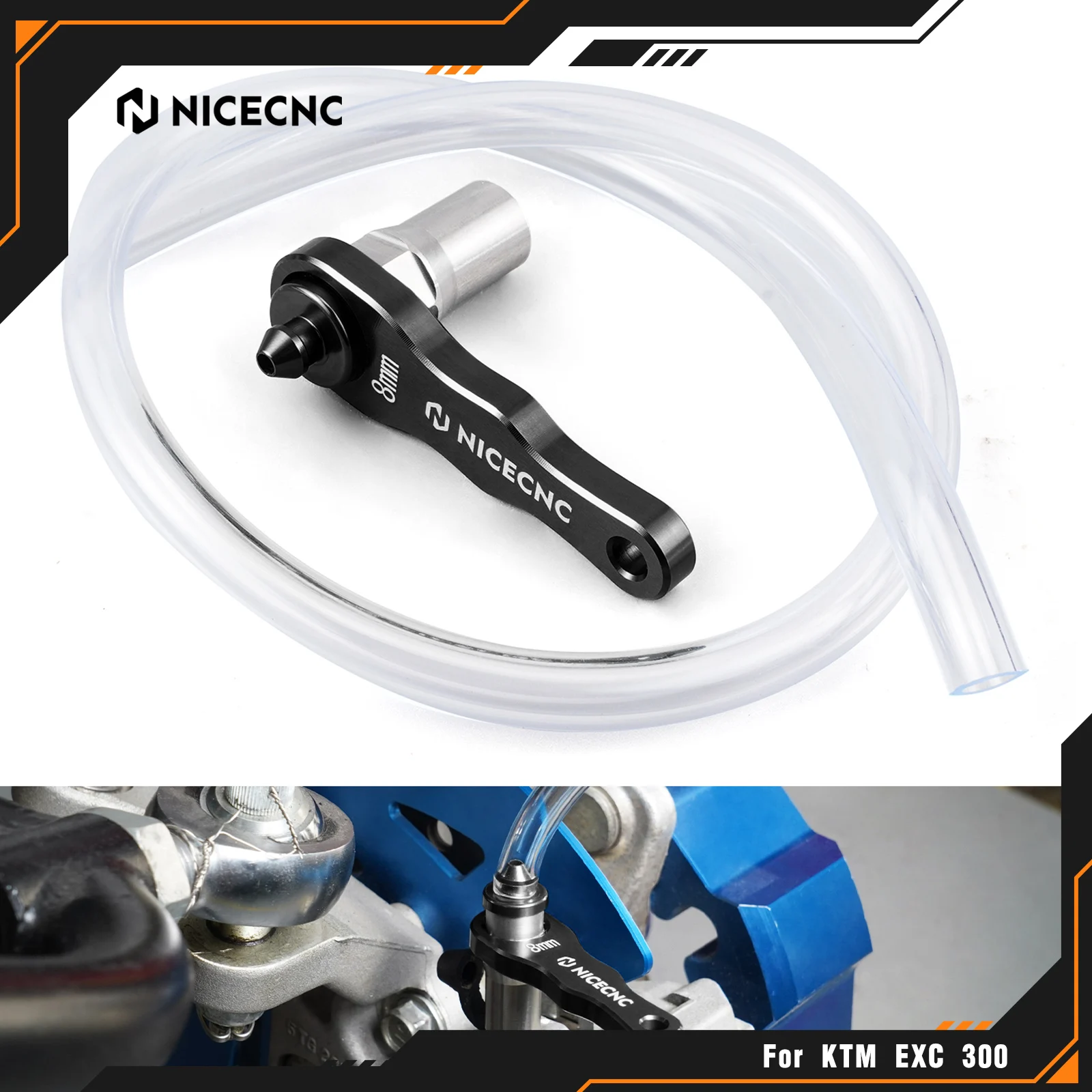 NICECNC For KTM EXC 300 For Husqvarna TE300 GasGas EC300 700 SM Beta RR 300 Hydraulic Brake & Clutch Bleeder Tool 8mm Aluminum 
NICECNC For KTM EXC 300 For Husqvarna TE300 GasGas EC300 700 SM Beta RR 300 Hydraulic Brake & Clutch Bleeder Tool 8mm Aluminum