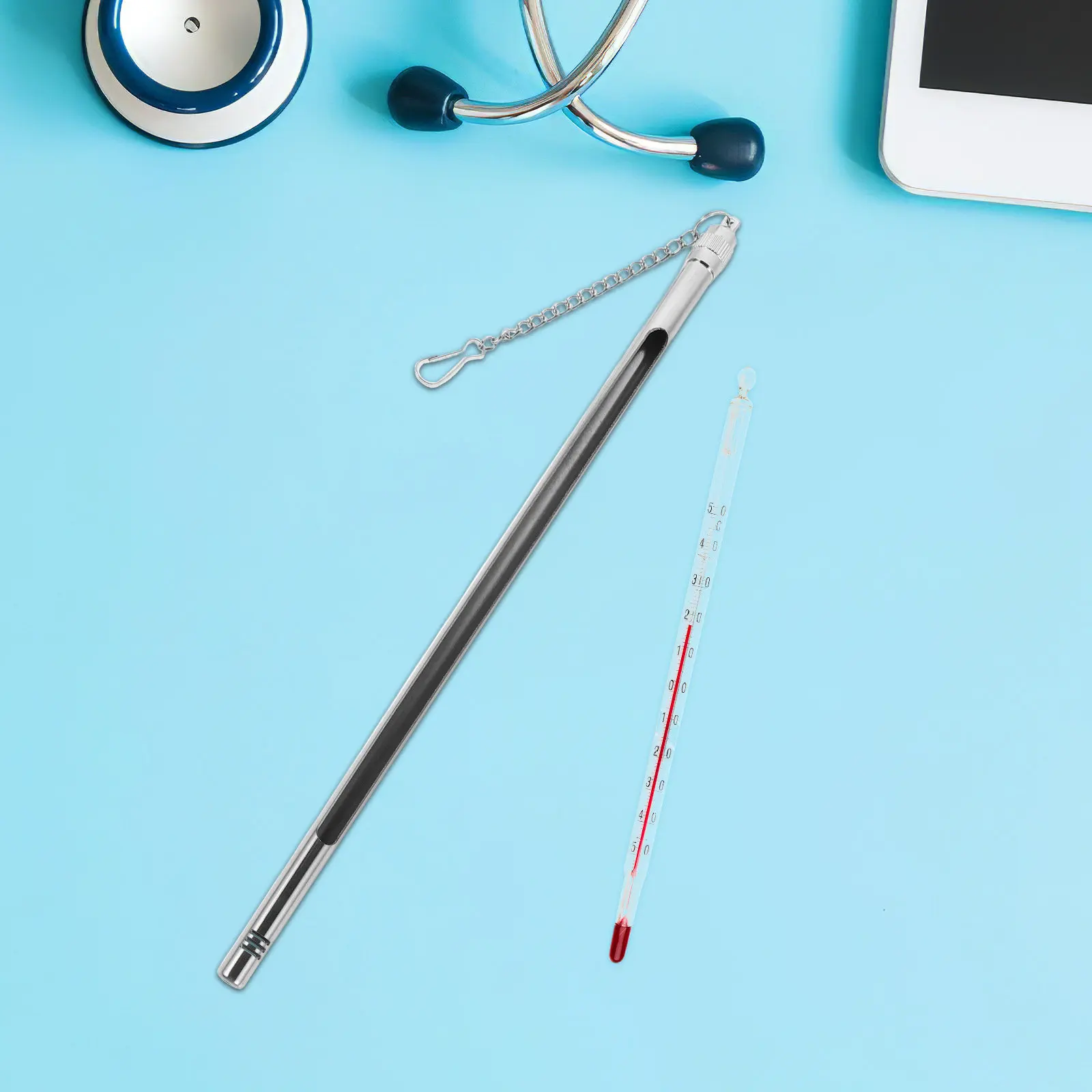 Thermometer Protection Case Stainless Steel Cover For Glass Probe Durable Heat Resistant Metal Shell For Lab Industrial Use
Thermometer Protection Case Stainless Steel Cover For Glass Probe Durable Heat Resistant Metal Shell For Lab Industrial Use