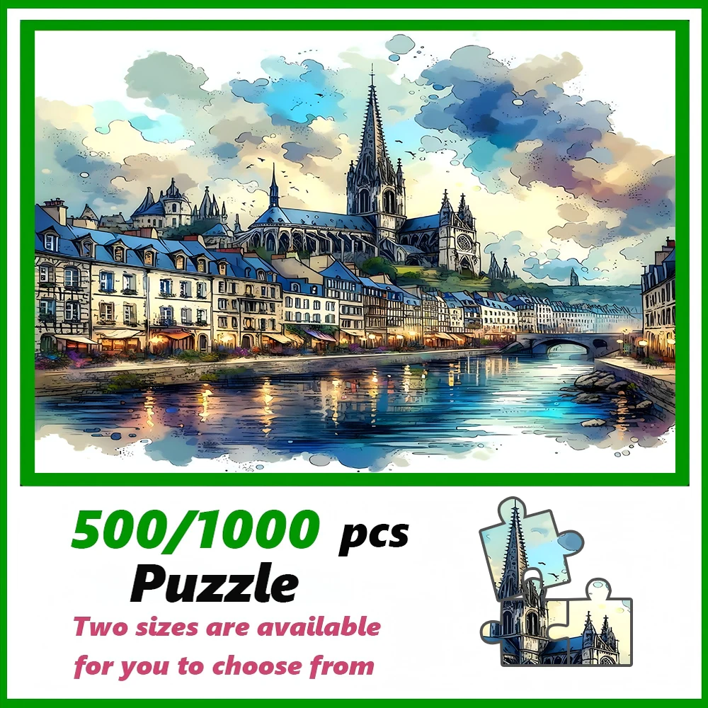 A high-quality 500/1000-piece puzzle, perfect for adults, is a fun family game that helps relieve stress and is great for birthd
A high-quality 500/1000-piece puzzle, perfect for adults, is a fun family game that helps relieve stress and is great for birthd