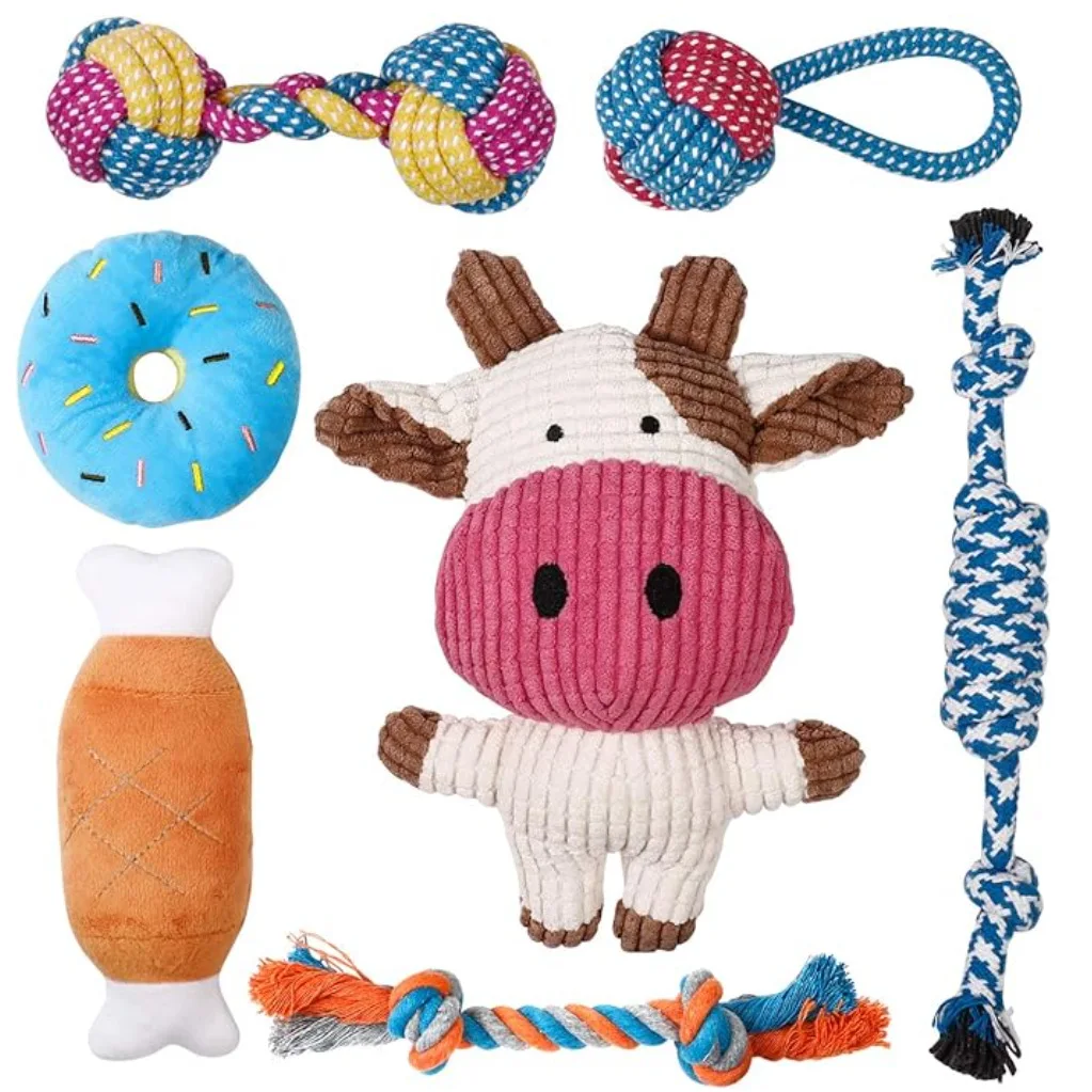 2025 new pet toy combination cotton rope set dog bite rope toy Teddy corgi teething toy
2025 new pet toy combination cotton rope set dog bite rope toy Teddy corgi teething toy