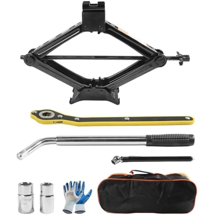 Car JackCar Jack and Stand Kit 2 Ton Scissor Jack Car Accessories Car Emergency Kit with Lug Wrench Jack for Car Car Jack Lift
Car JackCar Jack and Stand Kit 2 Ton Scissor Jack Car Accessories Car Emergency Kit with Lug Wrench Jack for Car Car Jack Lift
