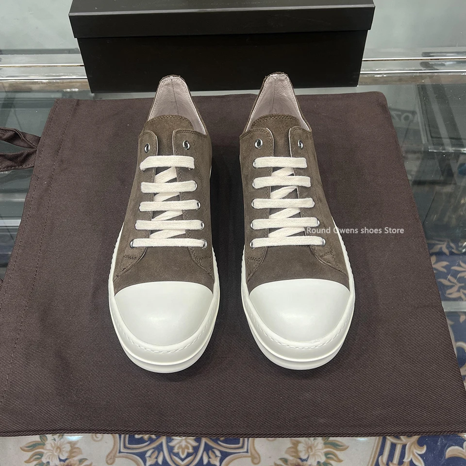Top Quality Men's Low-top Leather Cowhide suede Thick Sole Platform Dark Shadow Street Plus Size Ro Casual Shoes Women Sneakers
Top Quality Men's Low-top Leather Cowhide suede Thick Sole Platform Dark Shadow Street Plus Size Ro Casual Shoes Women Sneakers
