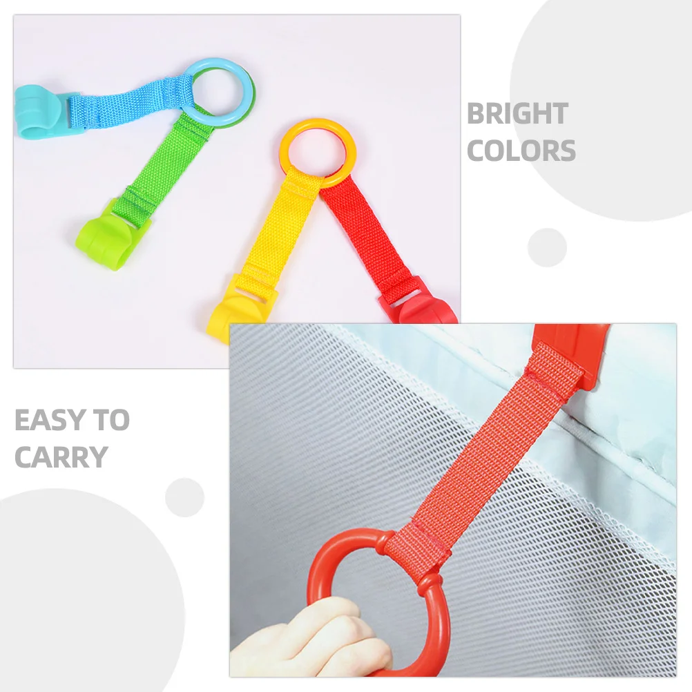 4Pcs Baby Pull Rings Cot Hanging Stand Up Rings Lightweight Toddler Pull Up Handles Tools
4Pcs Baby Pull Rings Cot Hanging Stand Up Rings Lightweight Toddler Pull Up Handles Tools